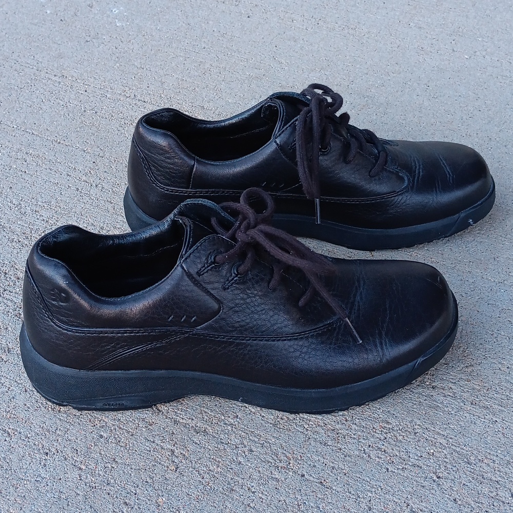 Dunham Black Leather Shoes Womens 7.5